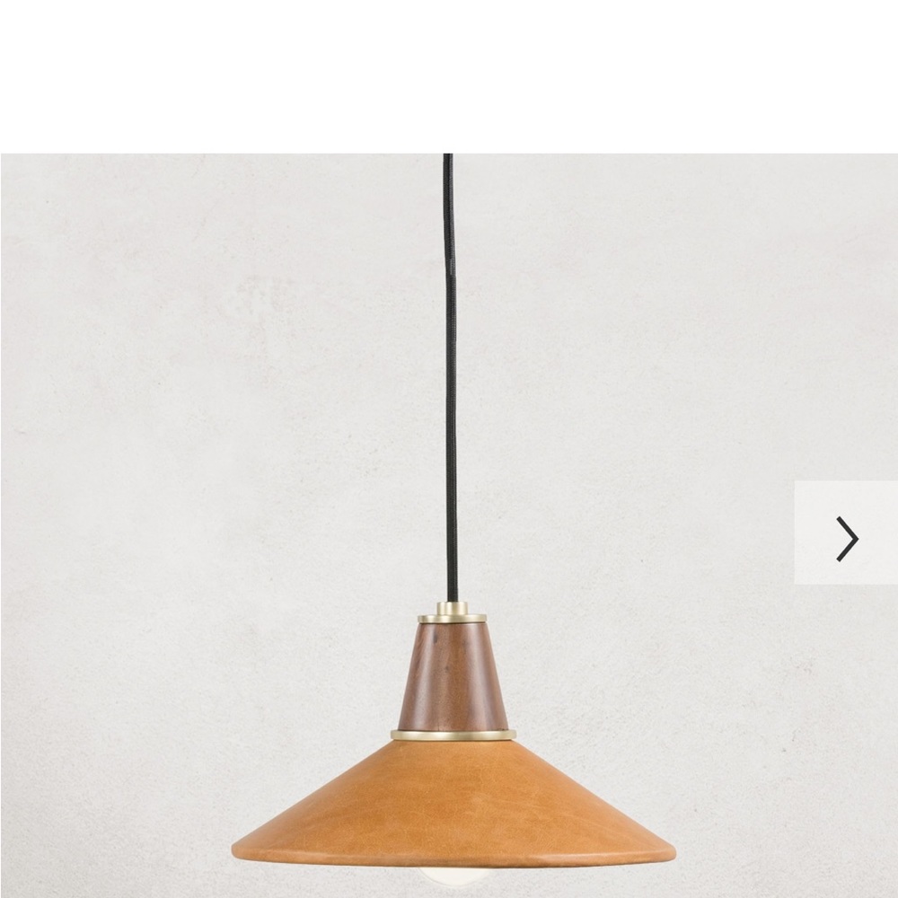 Brand new never opened Holt Leather Pendant Pottery Barn